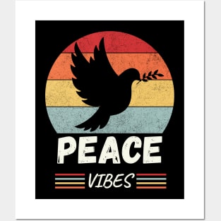 Retro Dove of Peace Posters and Art